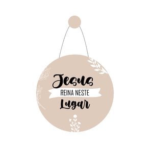 Placa Decorativa Para Porta | Frases Bíblicas