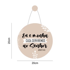 Placa Decorativa Para Porta | Frases Bíblicas