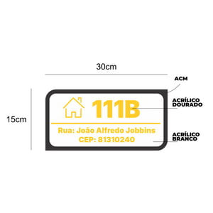 Placa Para Residência - ACM