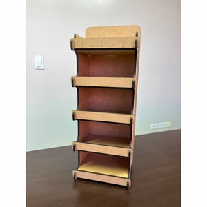 Expositor De Balcão Em Mdf 6mm 5 Prateleiras
