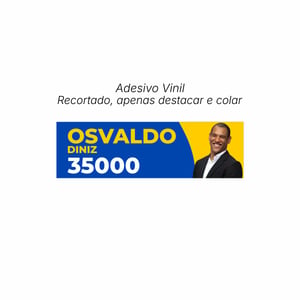 Adesivo Automotivo Parachoque Propaganda Eleitoral