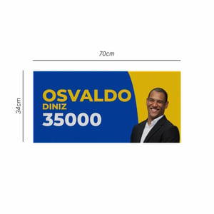 Adesivo Perfurado Automotivo Propaganda Eleitoral