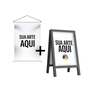 Kit Banner e Cavalete 70x100