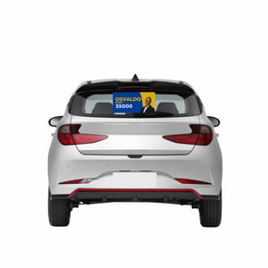 Adesivo Perfurado Automotivo Propaganda Eleitoral Adesivo Perfurado 70x34cm 4x0   
