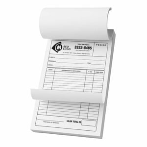 Blocos Personalizados Sulfite 63g 15x20cm 1x0 -  100x1 via 