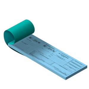 Receituário Azul B Superbond Azul 70g 10x28cm 1x0 Sem verniz Corte Reto 