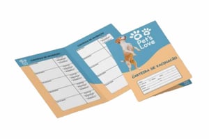 Carteirinha de Vacinação Alvura 240g 15x20cm 4x4 Sem verniz Corte Reto 