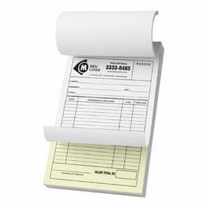 Blocos Personalizados Autocopiativo Papel Autocopiativo 10x15cm 1x0 -  50x2 vias 