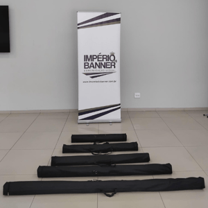 BANNER ROLL UP 80 x 200 CM  (com a Lona impressa)