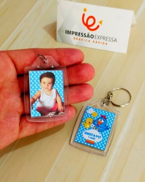 Chaveiro Acrílico 3x4 Personalizado