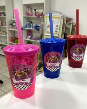 Adesivo de Vinil para copos - 8x8cm