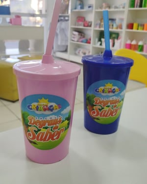 Adesivo de Vinil para copos - 8x8cm