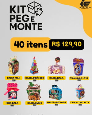 Kit Peg e Monte - Personalizados