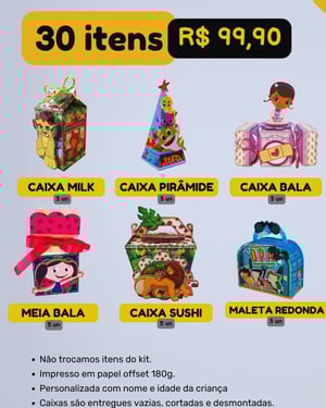 Kit Peg e Monte - Personalizados