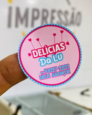 Adesivos de Papel - Tam 4x4cm