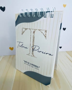 Bloquinho Capa Dura (com wireo) - 11x15,5cm