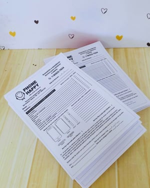 Bloco / Comanda Personalizada - Preto e Branco