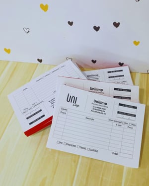 Bloco / Comanda Personalizada - Preto e Branco