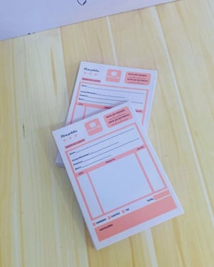 Bloco / Comanda Personalizada - Colorido
