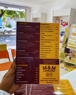 Cardápios Plastificados