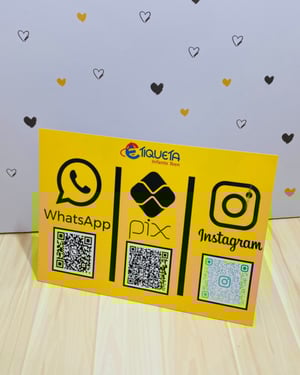 Placa Pix Personalizada