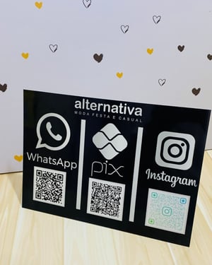 Placa Pix Personalizada