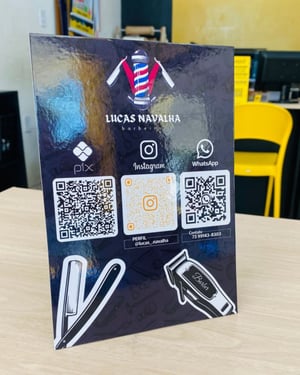 Placa Pix Personalizada