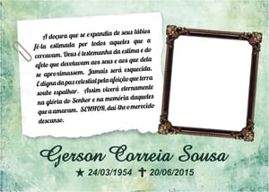 Santinhos de Falecimento