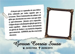 Santinhos de Falecimento