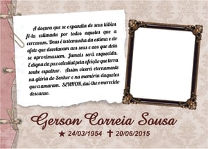 Santinhos de Falecimento