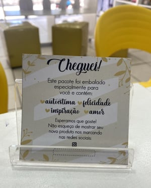Cartão de Agradecimento - Tam 9x9cm