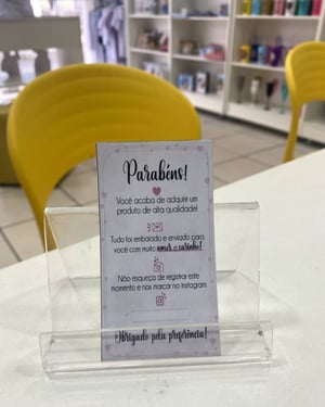 Cartão de Agradecimento - Tam 9x5cm