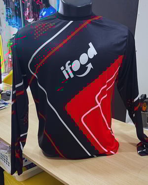 Camisa 99 e Ifood - Manga Longa - Malha Dryfit Malha Dryfit     