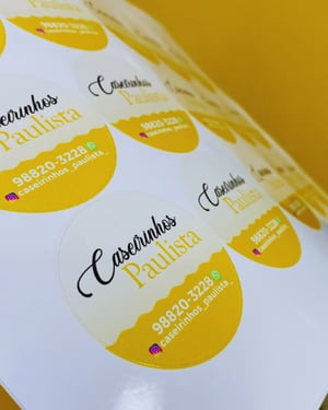 Adesivos de Papel - Tam 8x8cm Papel Adesivo Fotográfico Tam. 8x8   Corte Especial 