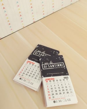 Imã de Geladeira com Mini Calendário 2026  5x4cm   Manta Total 