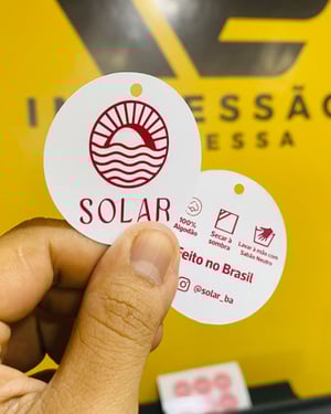 Tags - 5x5cm Papel Fotográfico 180g Tam. 5x5cm Colorido Laminação Brilho Corte Especial 