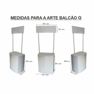 Estrutura balcão PDV