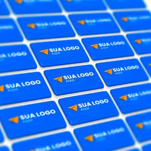 ETIQUETA PARA CHAVEIRO 100unid • Vinil adesivo • Personalizado  • Brilho • Meio corte eletrônico 