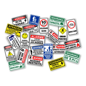 PLACA PS 1mm • Chapa PS Rígido 1mm • Personalizado  • Vinil impresso aplicado sobre o Material • Corte Reto 