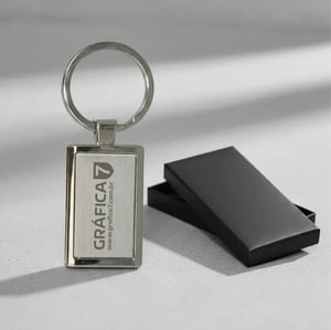 CHAVEIRO METÁLICO INOX - PERSONALIZADO A LASER