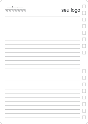 Miolo de Caderno Pautado