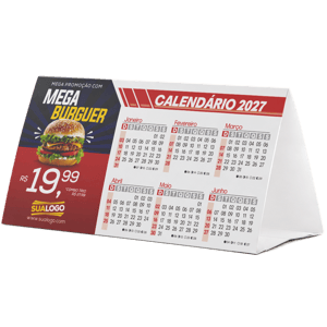 Calendário de Mesa Triangular 2027