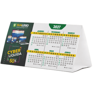 Calendário de Mesa Triangular 2027