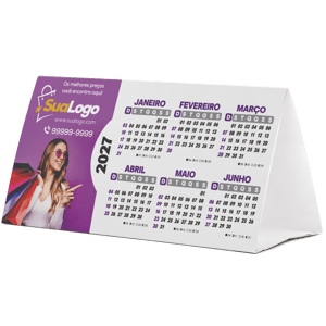 Calendário de Mesa Triangular 2027