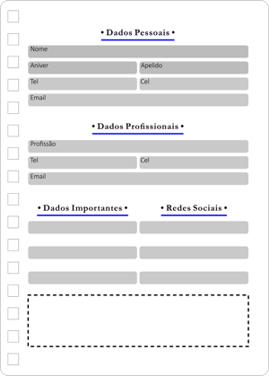 Miolo de Planner Masculino 2026 Offset 75g 14,8x21cm   Corte Reto 