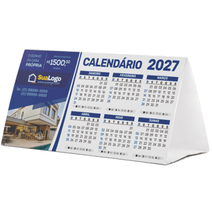 Calendário de Mesa Triangular 2027