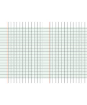 Caderno secundário grande capa azul -96 páginas - linhas 2mm.