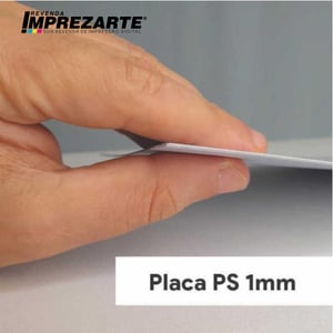 Placa Ps adesivada 1mm área externa