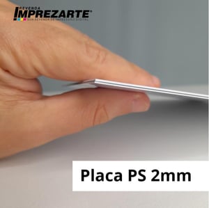 Placa Ps adesivada 2mm área EXTERNA