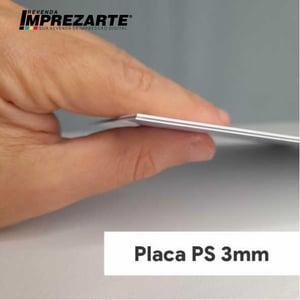 Placa Ps adesivada 3mm área externa